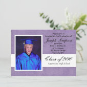 Uitnodigingskaarten voor afstuderen kaart (Staand voorkant)