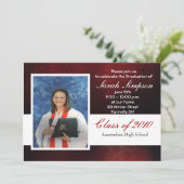 Uitnodigingskaarten voor afstuderen kaart (Staand voorkant)