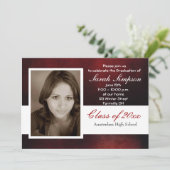 Uitnodigingskaarten voor afstuderen kaart (Staand voorkant)