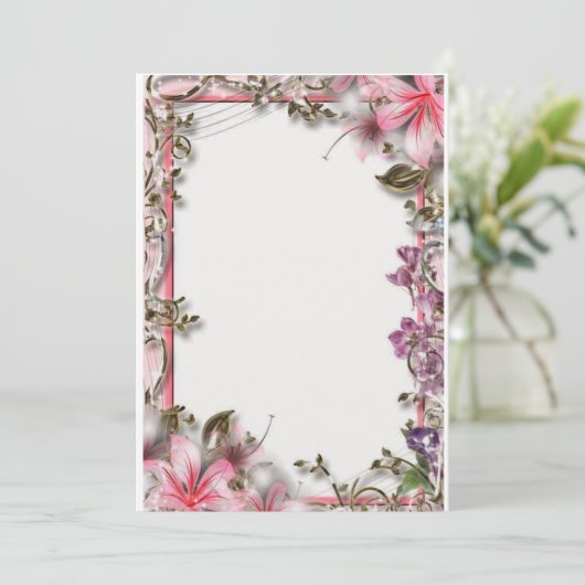 Uitnodigingskaarten voor de bruiloft kaart (Staand voorkant)