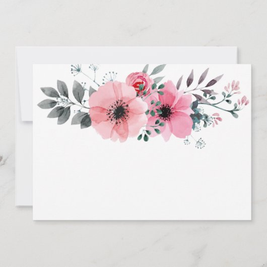 Uitnodigingskaarten voor de bruiloft kaart (Achterkant)