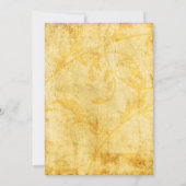 Uitnodigingskaarten voor een trouwe herfst bruilof kaart (Achterkant)