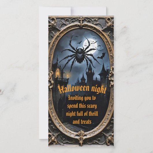 Uitnodigingskaarten voor Halloween (Voorkant)
