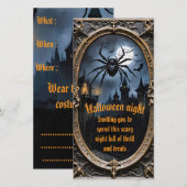Uitnodigingskaarten voor Halloween (Voorkant / Achterkant)