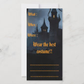 Uitnodigingskaarten voor Halloween (Achterkant)