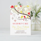 Uitnodigingskaarten voor ontvangst Rode en Gele Li Kaart (Staand voorkant)