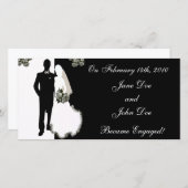 Uitnodigingskaarten voor onze verloving aankondiging (Voorkant / Achterkant)