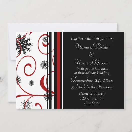 Uitnodigingskaarten voor vakantieweddenschappen kaart (Voorkant)