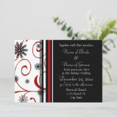 Uitnodigingskaarten voor vakantieweddenschappen kaart (Staand voorkant)