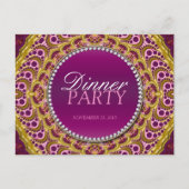 Uitnodigingskaartje voor exotisch oosters dinerfee uitnodiging briefkaart (Voorkant)