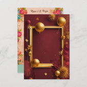 Uitnodigingskaartontwerp Bedankkaart (Voorkant / Achterkant)