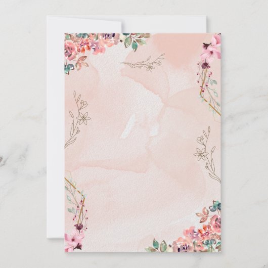 Uitnodigingskaarttablet Kaart (Voorkant)