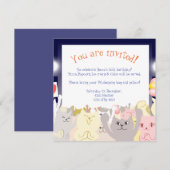 Uitnodigingskatten voor kleine partijen kaart (Voorkant / Achterkant)