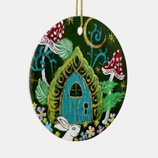 Uitnodigingskeramische rondeversiering keramisch ornament (Rechts)