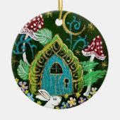 Uitnodigingskeramische rondeversiering keramisch ornament (Voorkant)