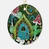 Uitnodigingskeramische rondeversiering keramisch ornament (Links)