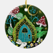 Uitnodigingskeramische rondeversiering keramisch ornament (Achterkant)