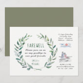 Uitnodigingskraft - Rustige kunst uit de feesten Kaart (Voorkant / Achterkant)