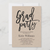 UitnodigingsKraft voor Charm Graduation Party in B Kaart (Voorkant)