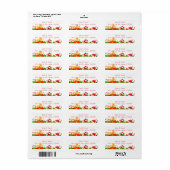 Uitnodigingslabels voor feestdagen etiket (Full Sheet)