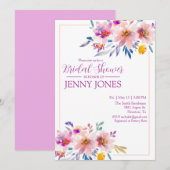 Uitnodigingslegant voor bruiloft kaart (Voorkant / Achterkant)