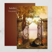 Uitnodigingslof bij de poort kaart (Voorkant / Achterkant)