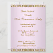 Uitnodigingsmeisjes eerste Heilige Communistische  Kaart (Achterkant)