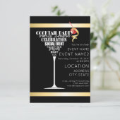 Uitnodigingsontwerp voor feestje kaart (Staand voorkant)