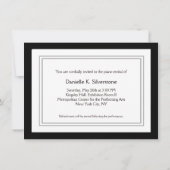 Uitnodigingspaarzen en bloemen in de Piano-overweg Kaart (Achterkant)