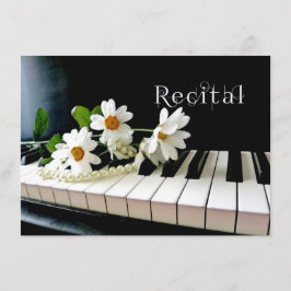 Uitnodigingspaarzen en bloemen in de Piano-overweg Kaart