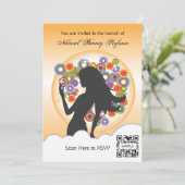 Uitnodigingsparfum Sjabloon Kaart (Staand voorkant)