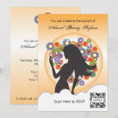 Uitnodigingsparfum Sjabloon Kaart (Voorkant / Achterkant)