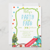 Uitnodigingspark voor afspeeldag in openlucht kaart (Voorkant)