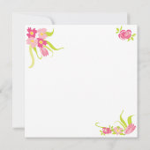 Uitnodigingspartij bij paaseieren kaart (Achterkant)