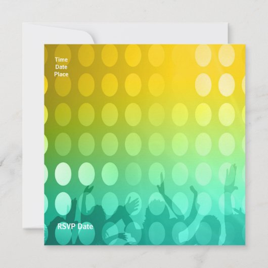 Uitnodigingspartij Rave Kaart (Achterkant)