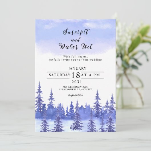 Uitnodigingspartij voor Kaarten (Staand voorkant)