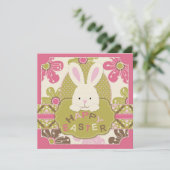 Uitnodigingsplein voor paasjacht kaart (Staand voorkant)