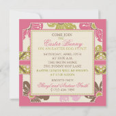 Uitnodigingsplein voor paasjacht kaart (Achterkant)