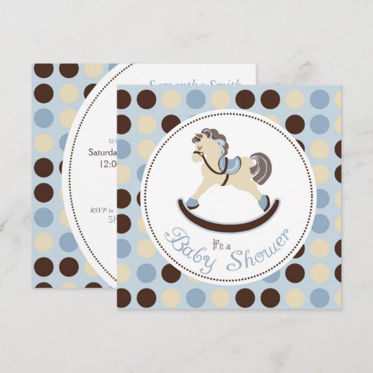 Uitnodigingsplein voor Rocking Horse Boy Kaart (Voorkant / Achterkant)