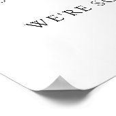 Uitnodigingspost voor de repetitiediner van de bru poster (Hoek)