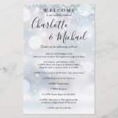 Uitnodigingsprogramma voor gastenkamer bruiloftswe (Voorkant)