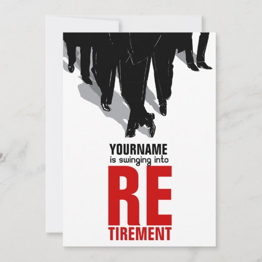 Uitnodigingsrituurpakket voor pensionering kaart (Voorkant)