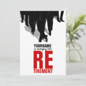 Uitnodigingsrituurpakket voor pensionering kaart (Staand voorkant)