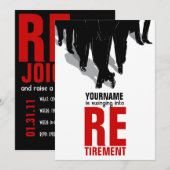 Uitnodigingsrituurpakket voor pensionering kaart (Voorkant / Achterkant)