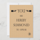 Uitnodigingssamenvattingen van de rechtenacademisc kaart (Voorkant)