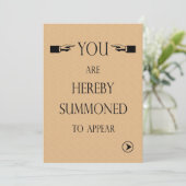 Uitnodigingssamenvattingen van de rechtenacademisc kaart (Staand voorkant)