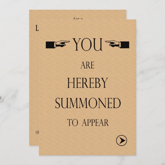 Uitnodigingssamenvattingen van de rechtenacademisc kaart (Voorkant / Achterkant)