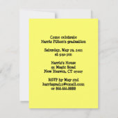 Uitnodigingsschool voor afgestudeerden 7 kaart (Achterkant)