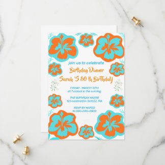 Uitnodigingssjabloon voor 80ste verjaardagsfeest v save the date
