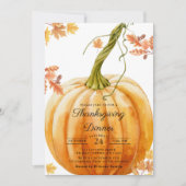 Uitnodigingssjabloon voor Thanksgiving Kaart (Voorkant)